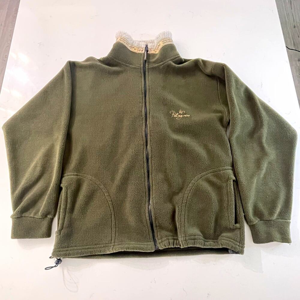 Vintage Los Duendes del Bosque Bariloche Argentina Full-Zip Fleece Jacket Large